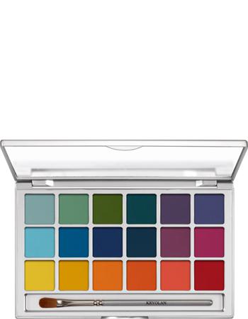 Kryolan Eye Shadow Variety 18 Color Palettes Eyeshadow Palettes   