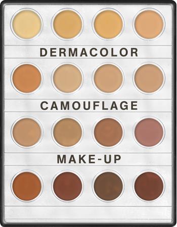 Kryolan Dermacolor Camouflage Creme Mini-Palette 16 Colors Foundation Palettes Nr. 1/D1  