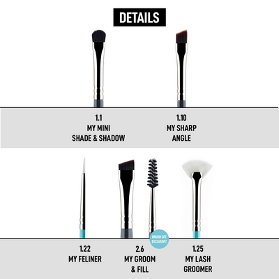 MYKITCO My Complete Eye Brush Set Brush Sets   