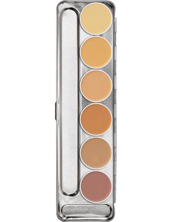 Kryolan Dermacolor Camouflage Creme Palette 6 Colors Foundation Palettes H  