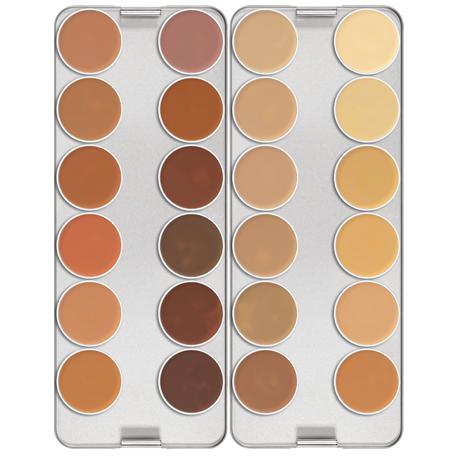 Kryolan Dermacolor Camouflage Creme Palette 24 Colors Foundation Palettes   