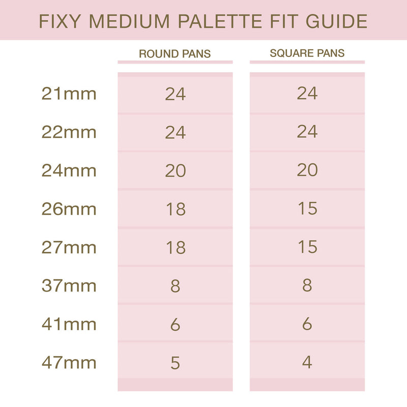 FIXY Medium Empty Magnetic Palette Empty Palettes   