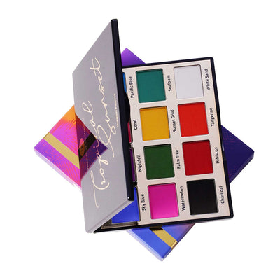 Narrative Cosmetics Talc Free 12 Color Tropical Sunset Eyeshadow Palette Eyeshadow Palettes   