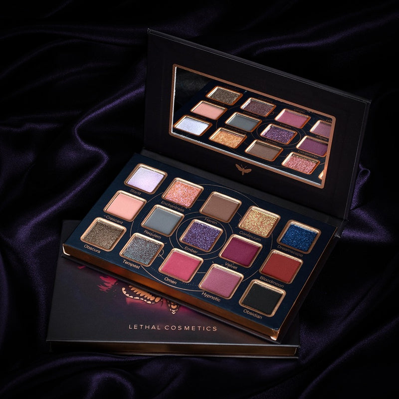 Lethal Cosmetics Midnight Serenade MAGNETIC™ Pressed Powder Palette Pigment Palettes   