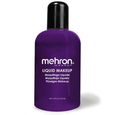 Mehron Liquid Makeup for Face Body and Hair FX Makeup 4.5oz Purple 