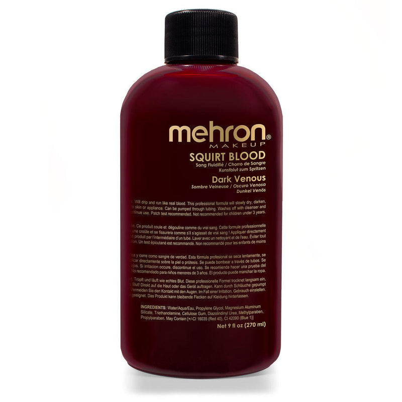 Mehron Performance Squirt Blood Blood 9 oz Dark Venous (150D-9)  