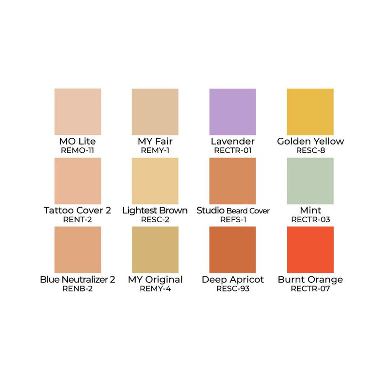 Ben Nye Studio Color Concealers + Adjusters (STP-15) Concealer Palettes   