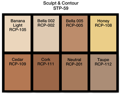 Ben Nye Studio Color Sculpt & Contour Palette (STP-59) Contour Palettes   