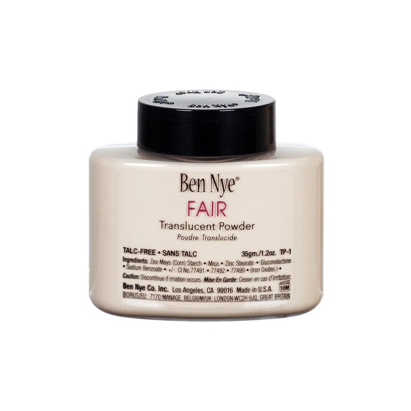 Ben Nye Fair Classic Translucent Face Powder Loose Powder 1.2 oz (TP-1) (Talc Free)  