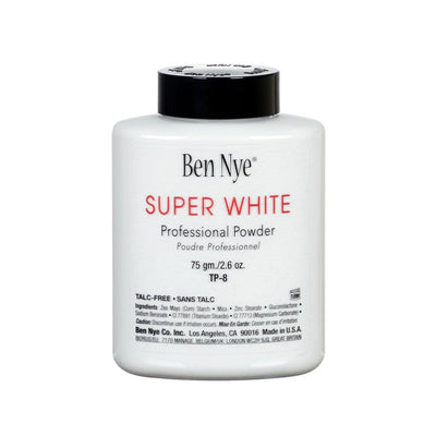 Ben Nye Super White Professional Powder Loose Powder 2.6oz (TP-8) (Talc Free)  