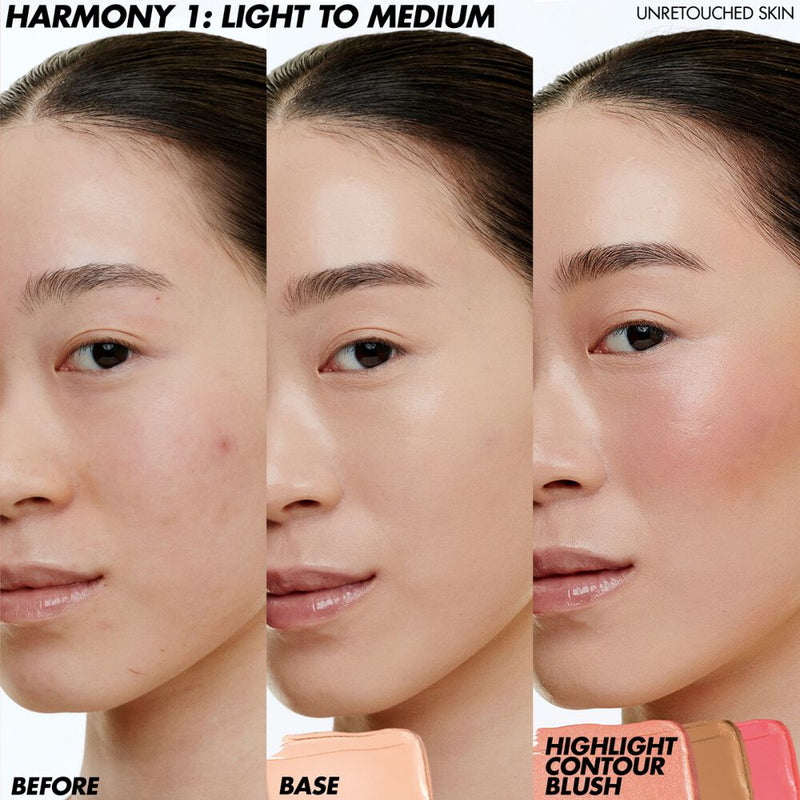 Make Up For Ever HD Skin Face Essentials Palette With Highlighters Face Palettes   