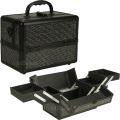 Just Case 4-Tiers Cantilever Trays Makeup Case (VK004) Makeup Cases Black  