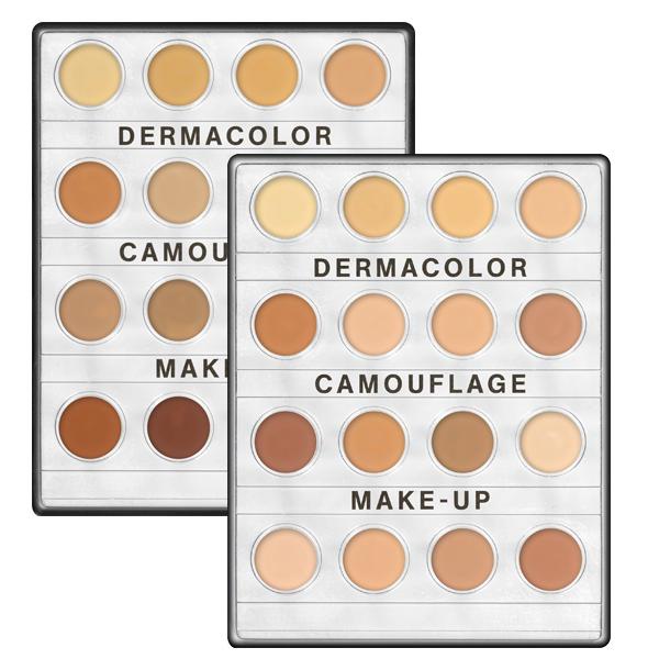 Kryolan Dermacolor Camouflage Creme Mini-Palette 16 Colors Foundation Palettes   