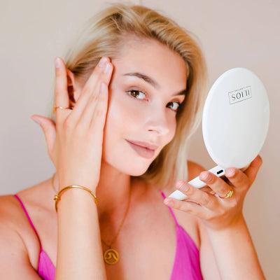 Ilios Lighting LED Compact Mirror Makeup Mirror   