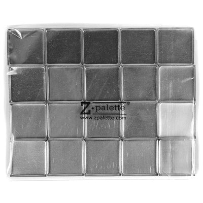 Z Palette Square Empty Metal Pans 20 Pack De-potting Tools Default Title  