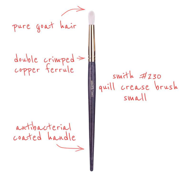 Smith Cosmetics 230 Quill Crease Brush Small Eye Brushes   