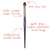 Smith Cosmetics 256 Arrowhead Laydown Brush Large Eye Brushes   