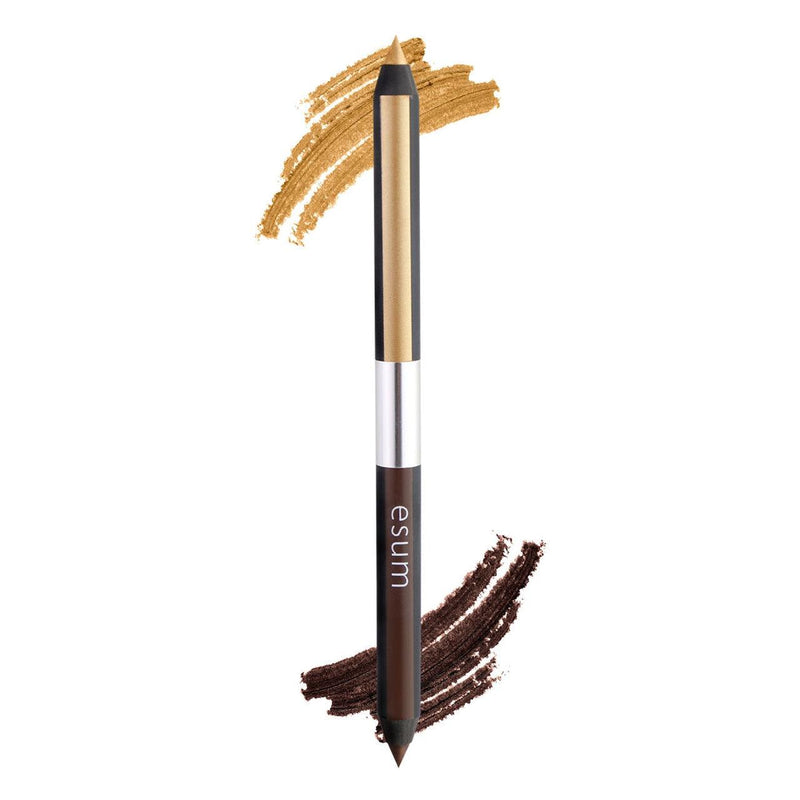 Esum Dual Eye Pencil Eyeliner Brown/Gold  