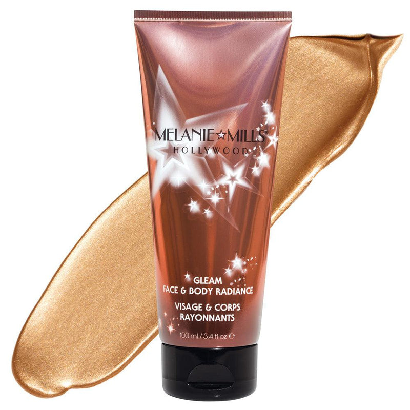 Melanie Mills Hollywood Gleam Face & Body Radiance Body Bronzer Peach Deluxe Radiance  