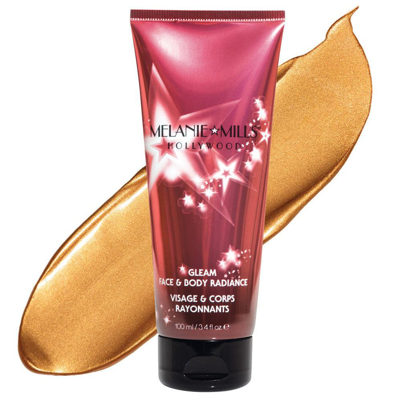 Melanie Mills Hollywood Gleam Face & Body Radiance Body Bronzer Rose Gold Radiance  