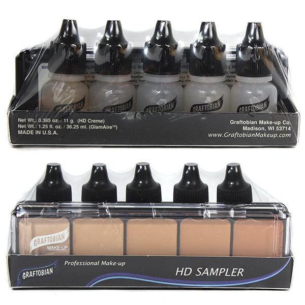 Graftobian HD Airbrush SAMPLE Packs Foundation Samples Cool