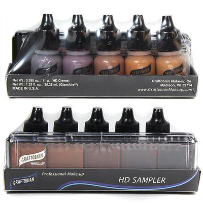 Graftobian HD Airbrush SAMPLE Packs Foundation Samples Neutral#3 Sampler Pack (30600N3)  