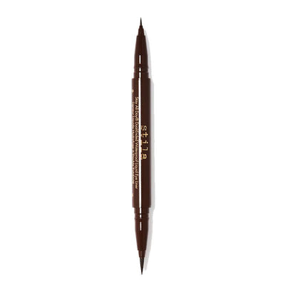 Stila Stay All Day Dual-Ended Waterproof Liquid Eye Liner Eyeliner Dark Brown  