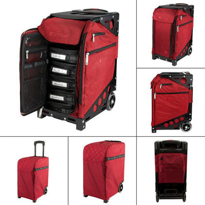 Zuca Pro Artist Makeup Cases Ruby Red/Black  