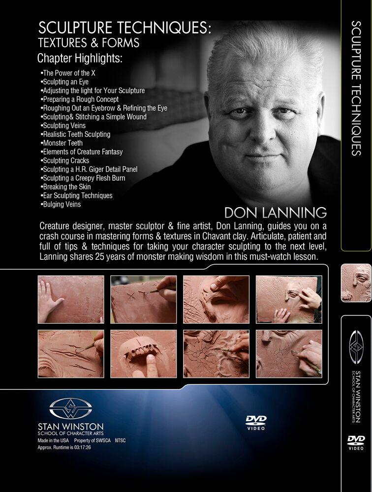 Stan Winston Studio Sculpture Techniques Textures & Forms (DVD) SFX Videos   