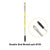 Bdellium Tools Studio Line Brushes for Eyes Eye Brushes 735 Double End Brow Lash (Studio)  