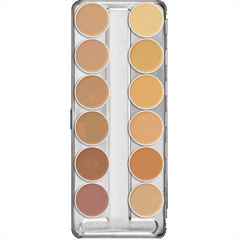 Kryolan Dermacolor Camouflage Creme Palette 12 Colors - (A) Foundation Palettes   