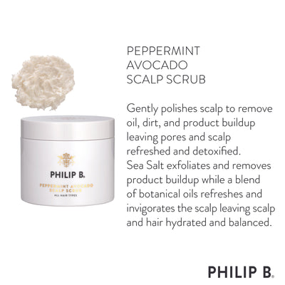 Philip B Peppermint Avocado Scalp Scrub Scalp Treatments   