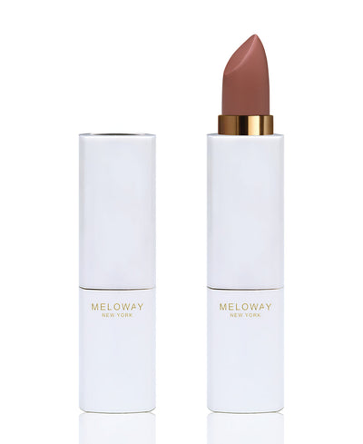 Meloway Hi-Res Matte Lipstick Lipstick Dark Rum Hurricane (Warm Brown Red)  