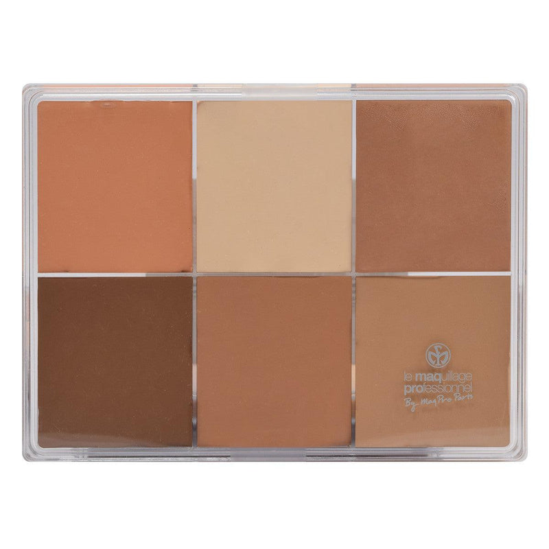 Maqpro 6-color Fard Creme Foundation Palette Foundation Palettes E5 Asian skins 1  