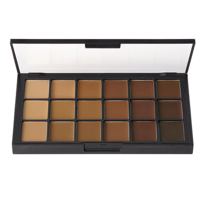 Ben Nye Matte HD Foundation Palette (HDFP)- 18 Colors Foundation Palettes Olive-Brown (HDFP-14)  