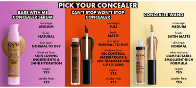 NYX Bare with Me Concealer Serum Concealer Palettes   