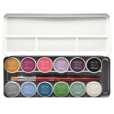 Ben Nye MagiCake Aqua Paint Palettes Water Activated Palettes CFK-18 (Fantasy Palette)  