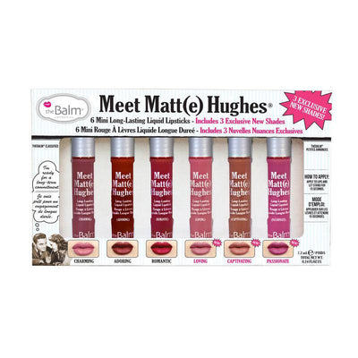 The Balm Cosmetics Meet Matte Hughes 6 Mini Long Lasting Liquid Lipsticks Vol. 3 Lip Kits   