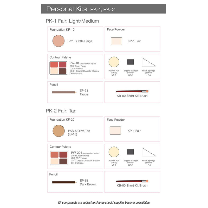 Ben Nye Personal Creme Kit Makeup Kits   