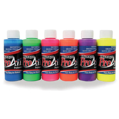 ProAiir Hybrid Fluorescent UV Colors Kit (1.0 oz) Airbrush SFX   