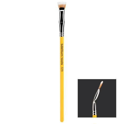 Bdellium Tools Studio Line Brushes for Eyes Eye Brushes 729 Duo Fiber Bent Mascara Fan (Studio)  