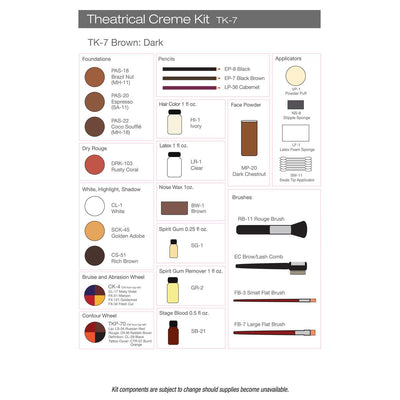 Ben Nye Theatrical Creme Makeup Kit Makeup Kits   